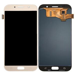 Original Écran Complet Vitre Tactile LCD Samsung Galaxy A7 2017 (A720F) Service Pack Doré